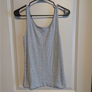 A New Day Gray Scoop Neck Tank Size L